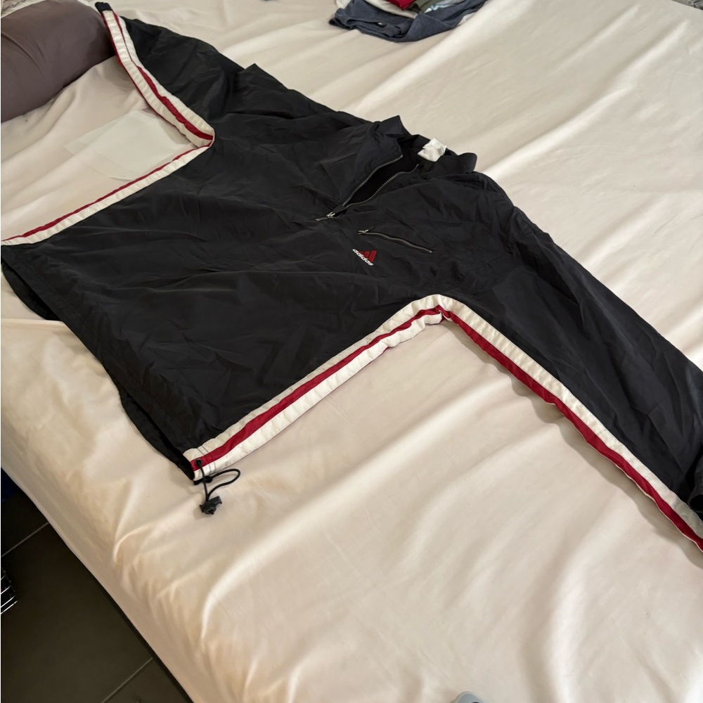 Vintage adidas men’s large windbreaker Black and White Men's Jacket